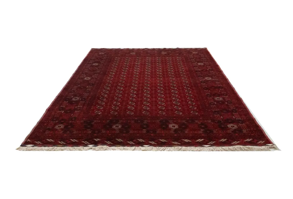Afghansk teppe - Bukhara - 298 x 200 cm - mørk rød
