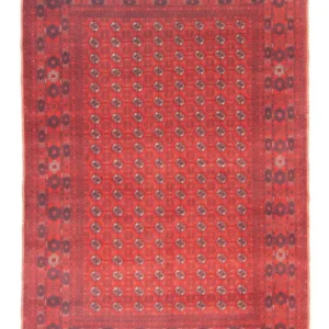 Afghansk teppe - Bukhara - 301 x 195 cm - mørk rød