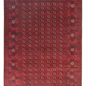 Afghansk teppe - Bukhara - 301 x 196 cm - mørk rød