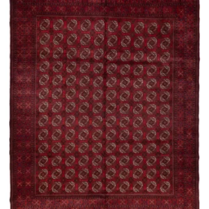 Afghansk teppe - Bukhara - 334 x 252 cm - mørk rød