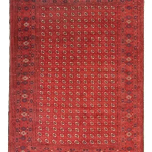 Afghansk teppe - Bukhara - 342 x 243 cm - mørk rød