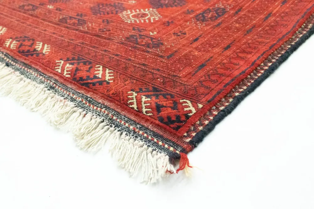 Afghansk teppe - Bukhara - 342 x 243 cm - mørk rød