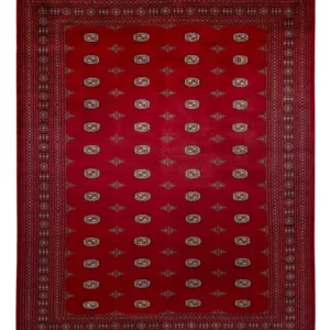 Afghansk teppe - Bukhara - 364 x 283 cm - rød