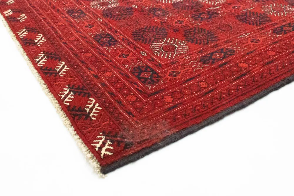 Afghansk teppe - Bukhara - 390 x 292 cm - mørk rød