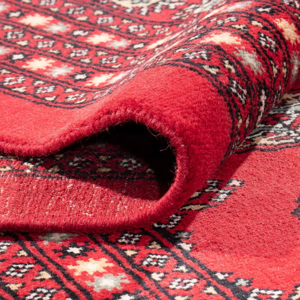 Afghansk teppe - Bukhara - 401 x 311 cm - lys rød