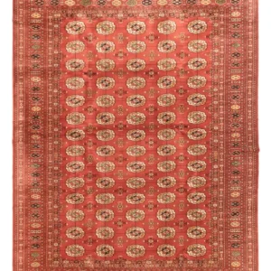 Afghansk teppe - Bukhara - 410 x 300 cm - lys rød