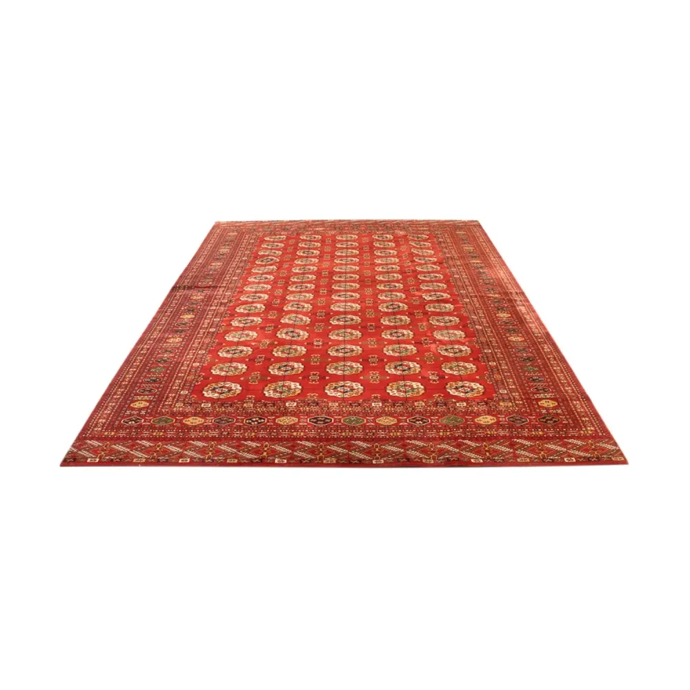 Afghansk teppe - Bukhara - 410 x 300 cm - lys rød