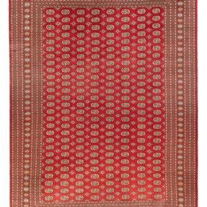 Afghansk teppe - Bukhara - 418 x 310 cm - lys rød