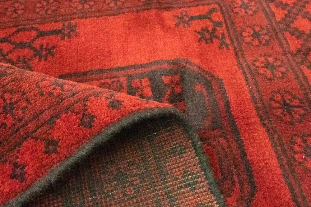 Afghansk teppe - Filpa - 140 x 100 cm - rød