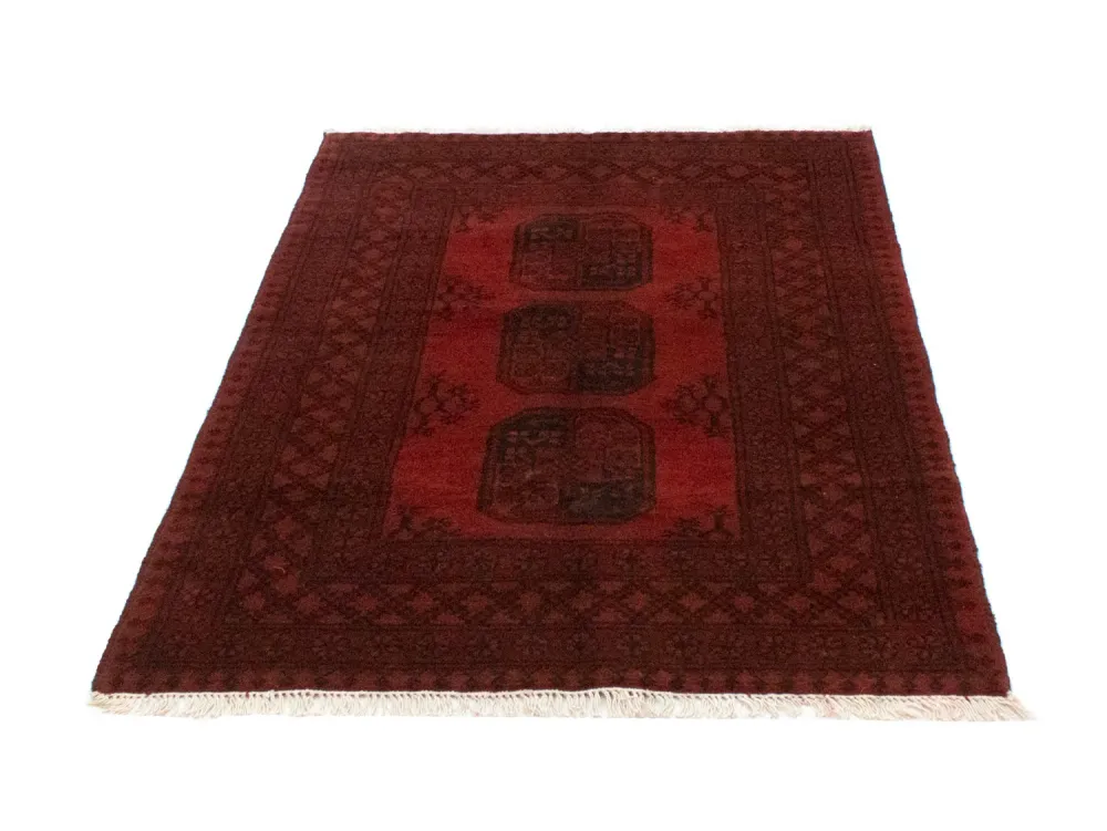 Afghansk teppe - Filpa - 140 x 100 cm - rød