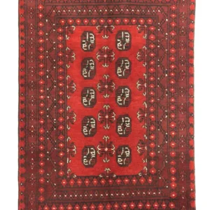 Afghansk teppe - Filpa - 141 x 98 cm - rød