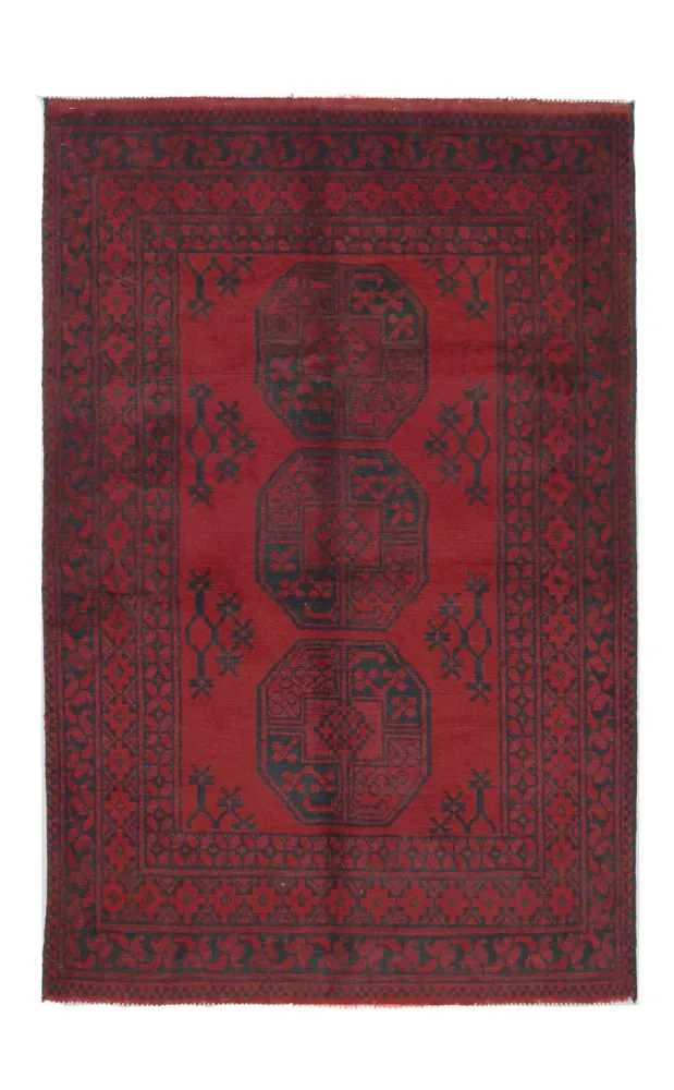 Afghansk teppe - Filpa - 145 x 96 cm - rød