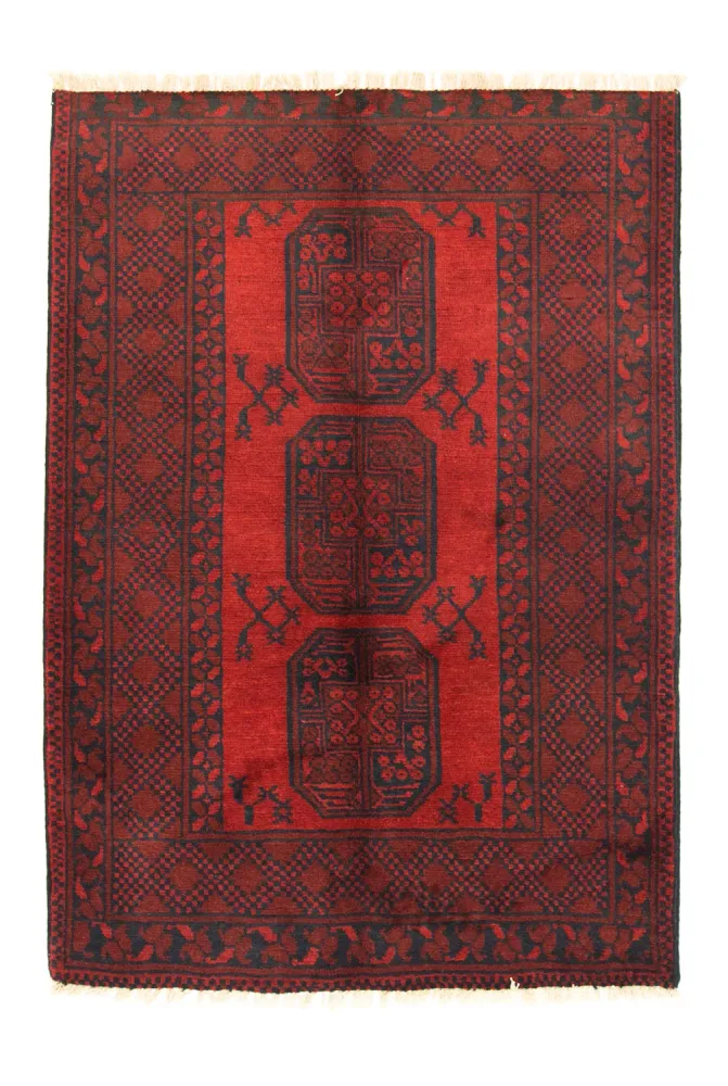 Afghansk teppe - Filpa - 148 x 106 cm - rød