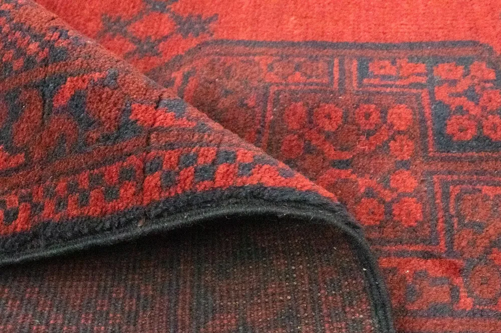 Afghansk teppe - Filpa - 148 x 106 cm - rød