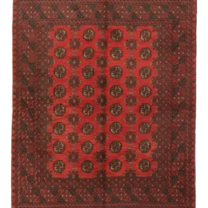 Afghansk teppe - Filpa - 187 x 148 cm - rød