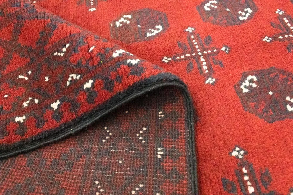 Afghansk teppe - Filpa - 192 x 99 cm - rød