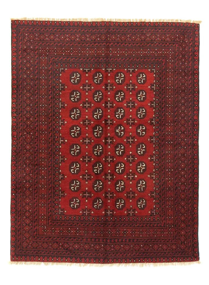 Afghansk teppe - Filpa - 193 x 149 cm - rød