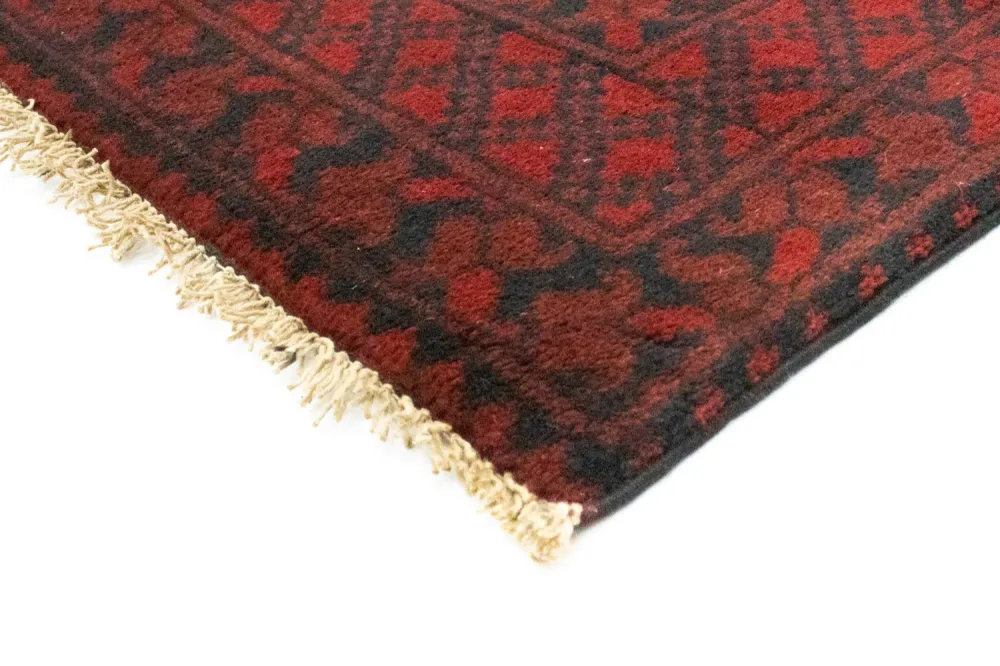 Afghansk teppe - Filpa - 194 x 151 cm - rød