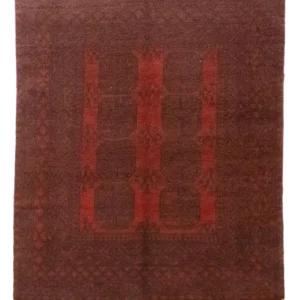 Afghansk teppe - Filpa - 194 x 152 cm - rød