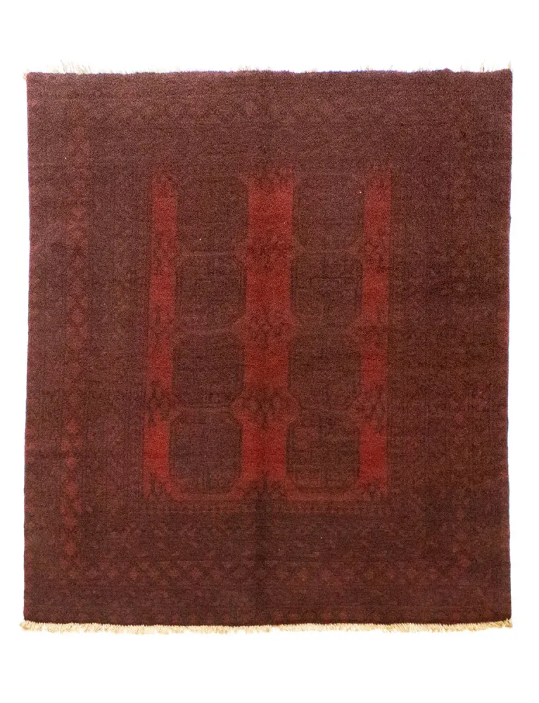Afghansk teppe - Filpa - 194 x 152 cm - rød