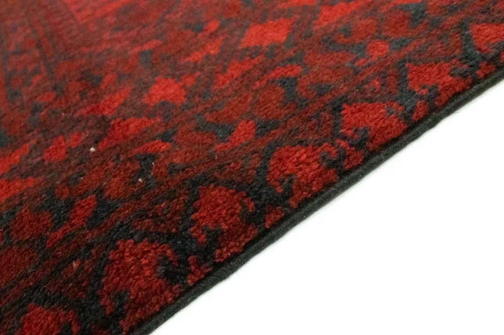 Afghansk teppe - Filpa - 194 x 152 cm - rød
