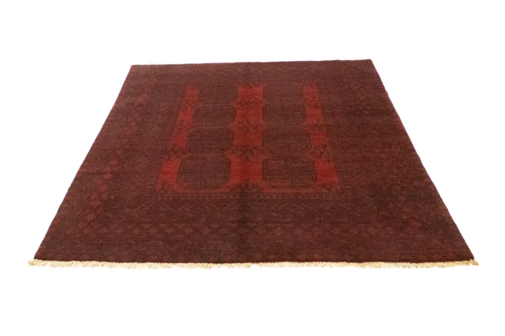 Afghansk teppe - Filpa - 194 x 152 cm - rød