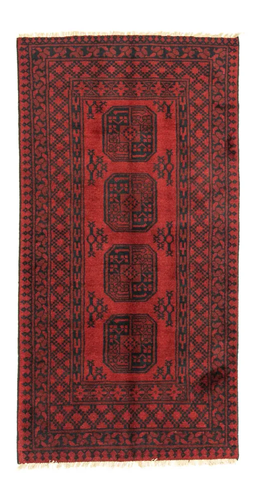 Afghansk teppe - Filpa - 198 x 96 cm - rød