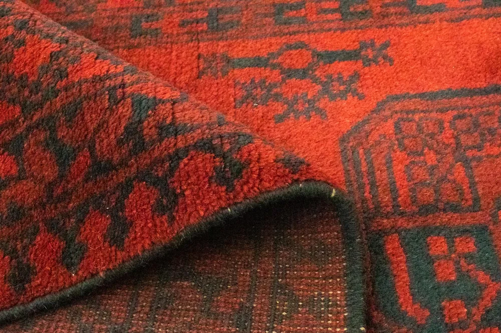 Afghansk teppe - Filpa - 198 x 96 cm - rød