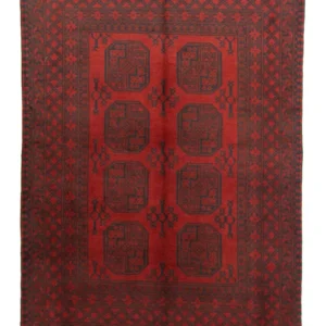 Afghansk teppe - Filpa - 203 x 147 cm - rød