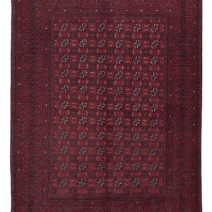 Afghansk teppe - Filpa - 238 x 166 cm - mørk rød