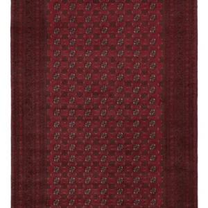 Afghansk teppe - Filpa - 288 x 198 cm - mørk rød