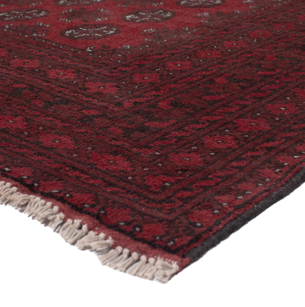 Afghansk teppe - Filpa - 288 x 198 cm - mørk rød