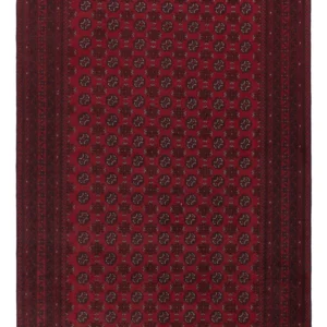 Afghansk teppe - Filpa - 292 x 200 cm - mørk rød