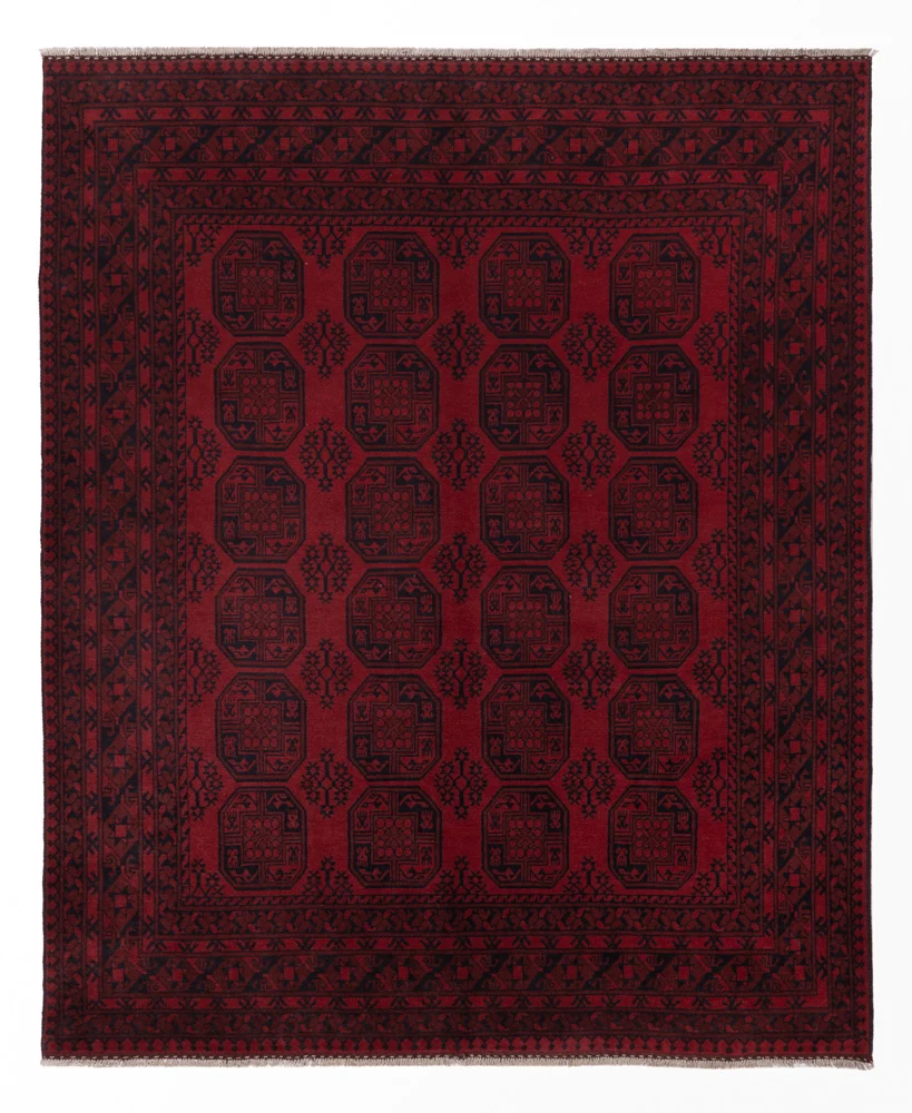 Afghansk teppe - Filpa - 300 x 245 cm - rød