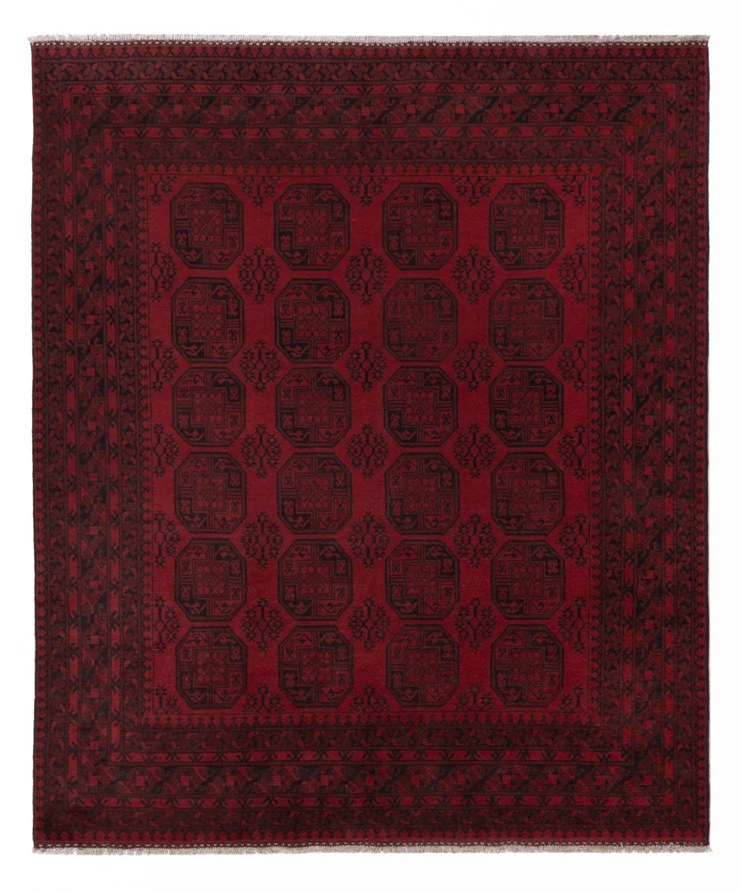 Afghansk teppe - Filpa - 301 x 249 cm - rød