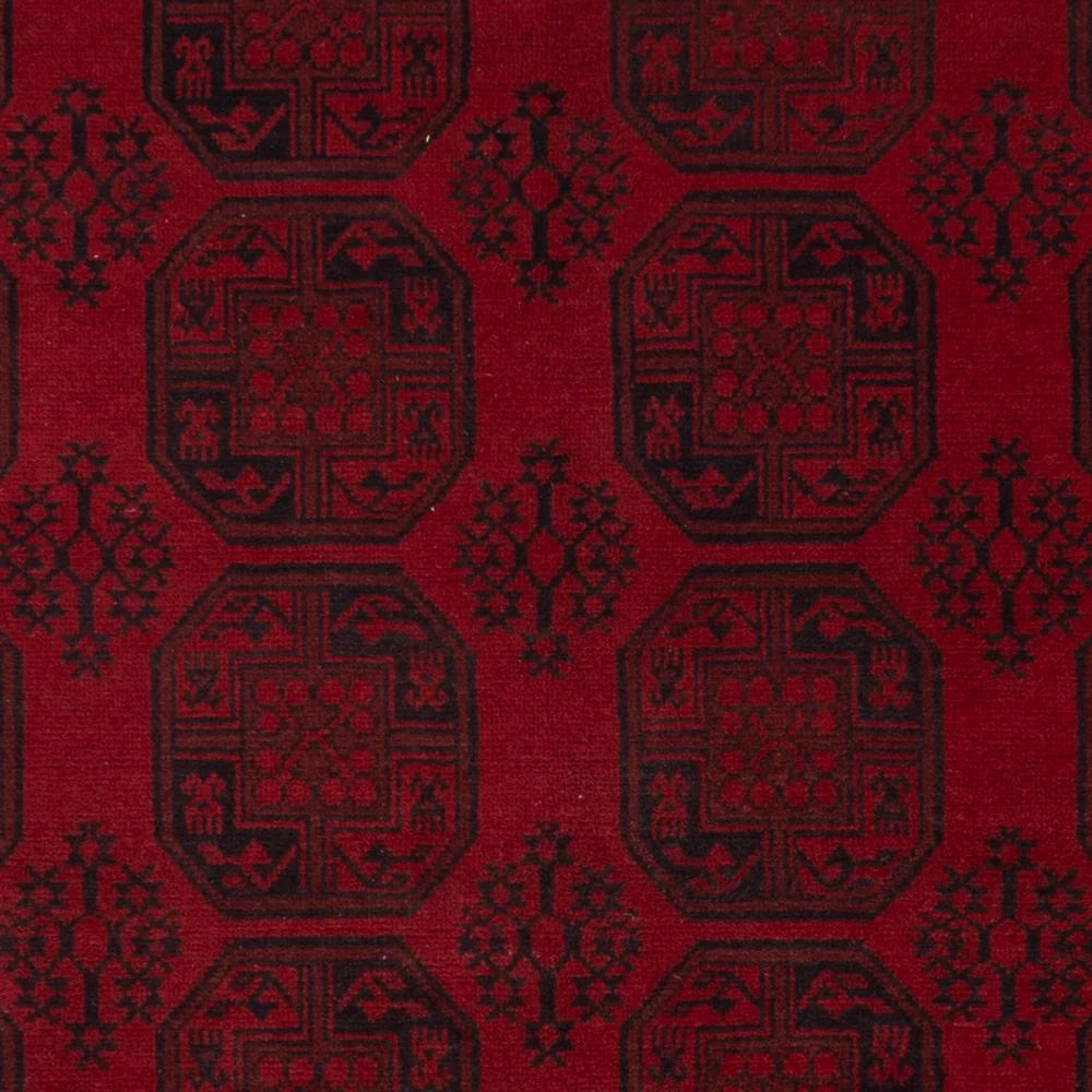 Afghansk teppe - Filpa - 301 x 249 cm - rød