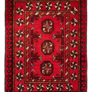 Afghansk teppe - Filpa - 65 x 51 cm - rød