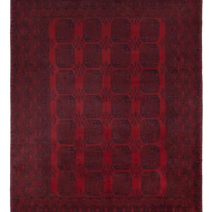 Afghansk teppe - Filpa - 344 x 265 cm - rød