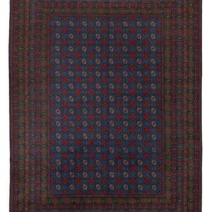 Afghansk teppe - Filpa - 355 x 252 cm - blå