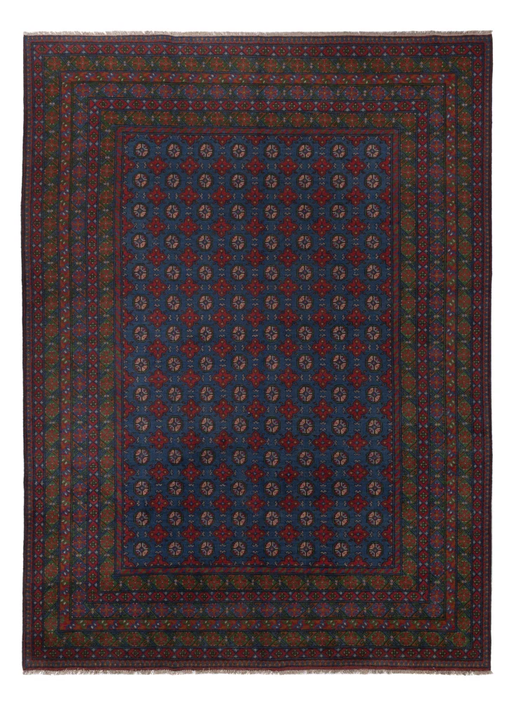 Afghansk teppe - Filpa - 355 x 252 cm - blå
