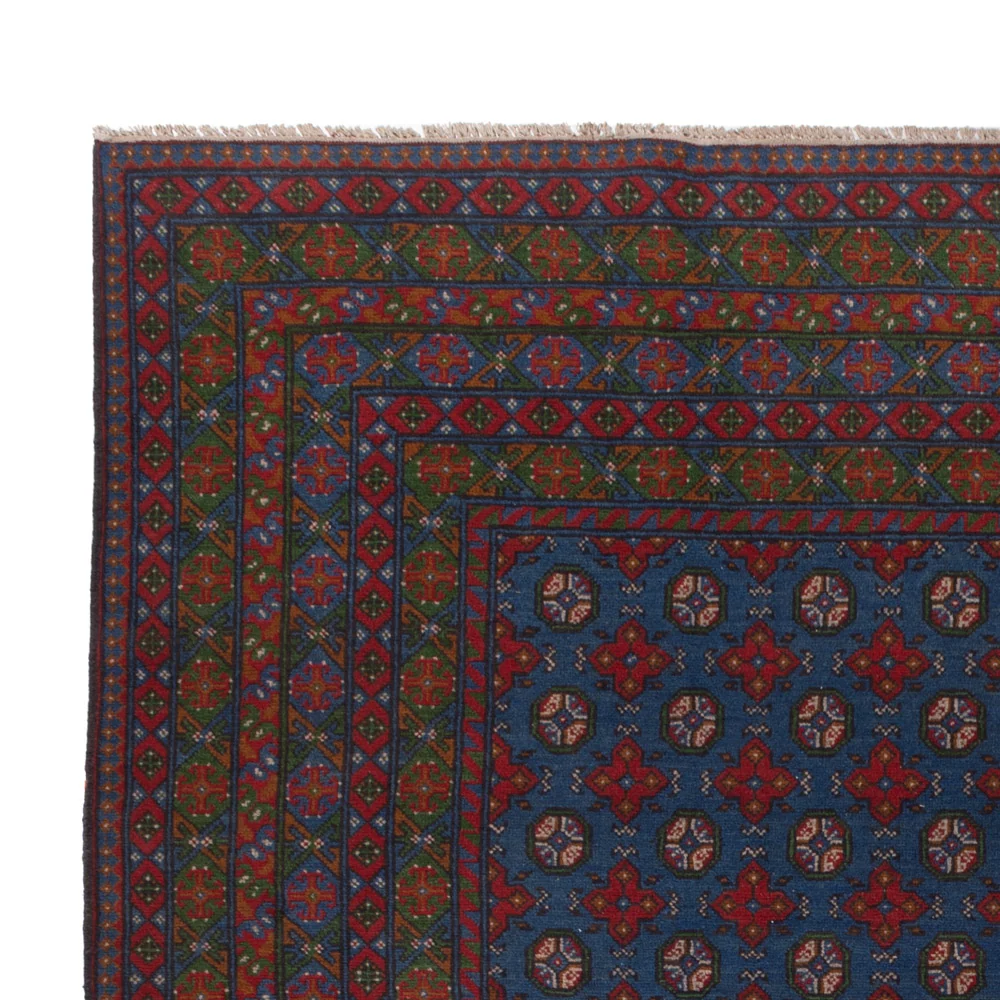 Afghansk teppe - Filpa - 355 x 252 cm - blå