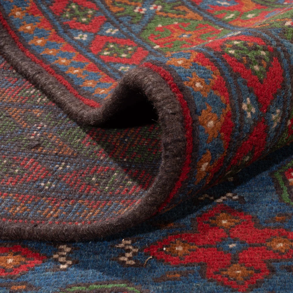 Afghansk teppe - Filpa - 355 x 252 cm - blå