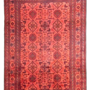 Afghansk teppe - Hatshlu - 290 x 200 cm - rød