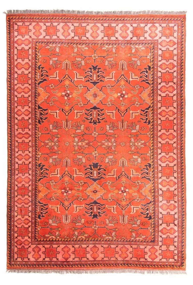 Afghansk teppe - Hatshlu - 300 x 205 cm - lys rød