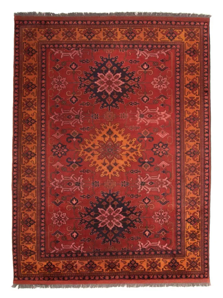 Afghansk teppe - Hatshlu - 313 x 210 cm - mørk rød