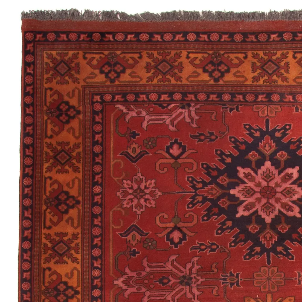 Afghansk teppe - Hatshlu - 313 x 210 cm - mørk rød