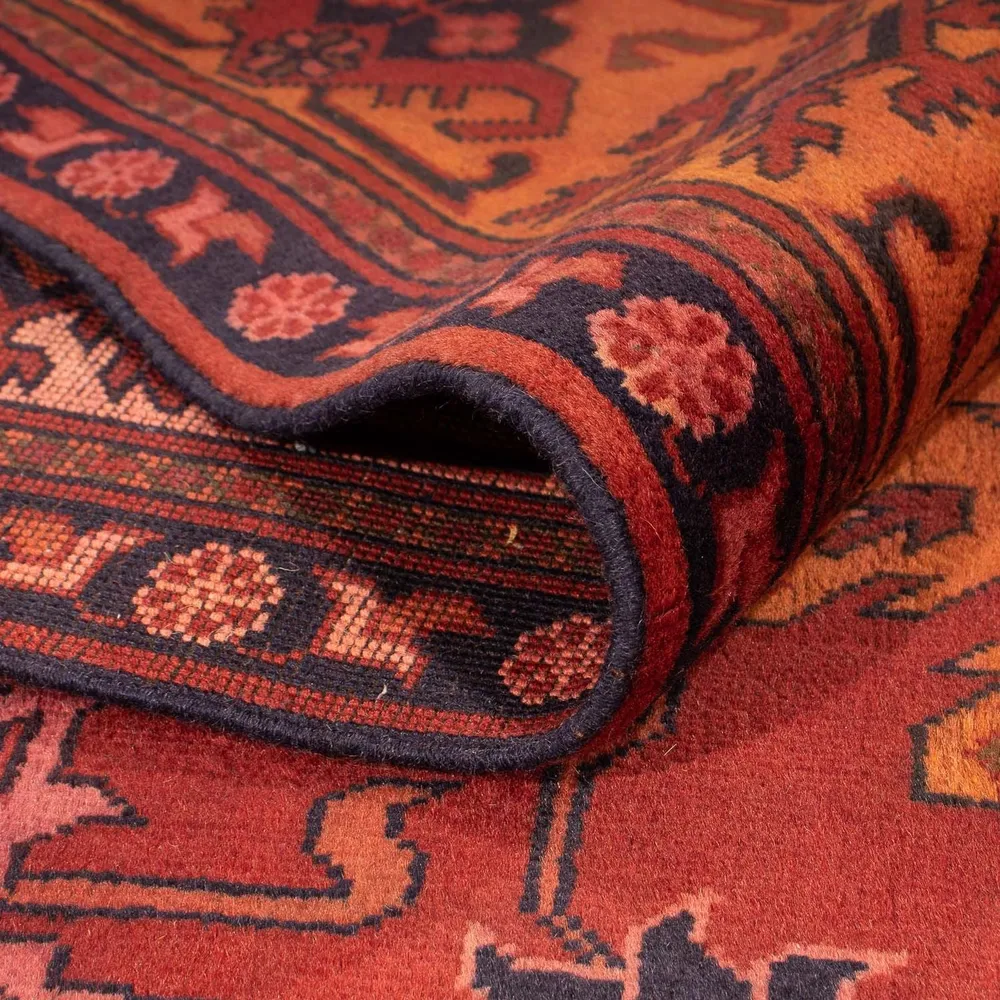 Afghansk teppe - Hatshlu - 313 x 210 cm - mørk rød