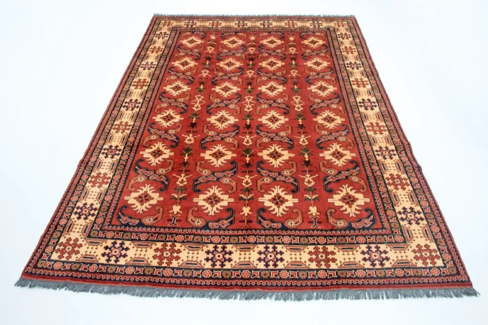 Afghansk teppe - Hatshlu - 338 x 257 cm - rød