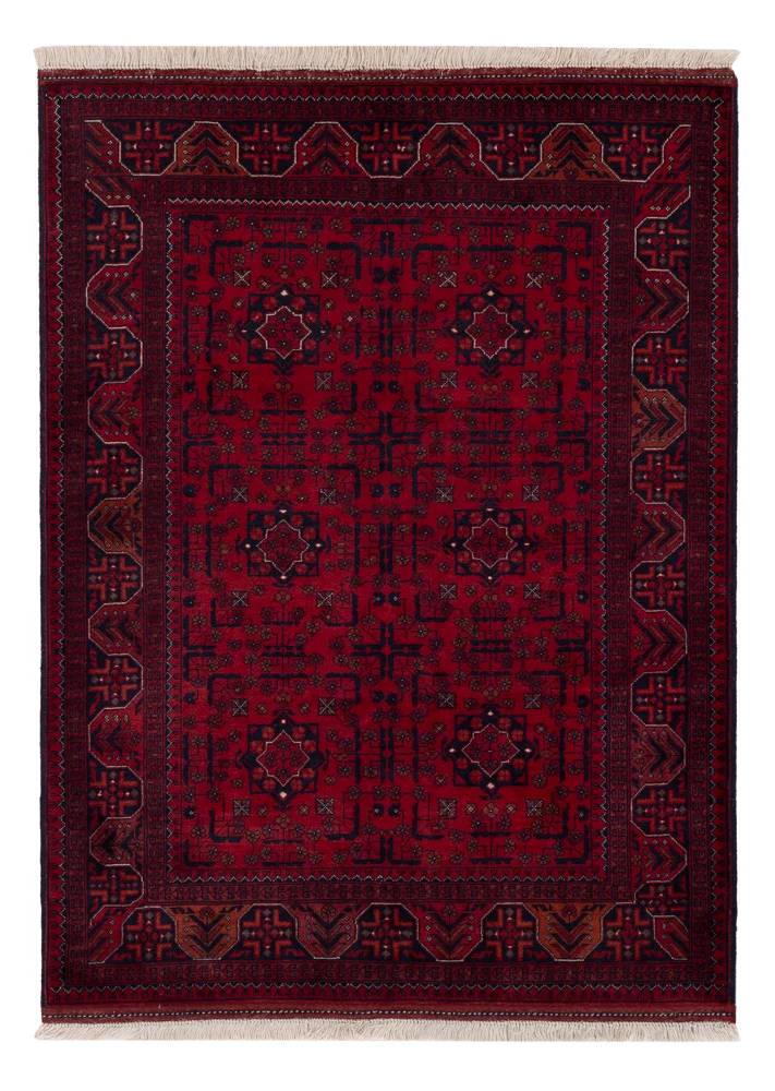 Afghansk teppe - Royal - 138 x 101 cm - rød