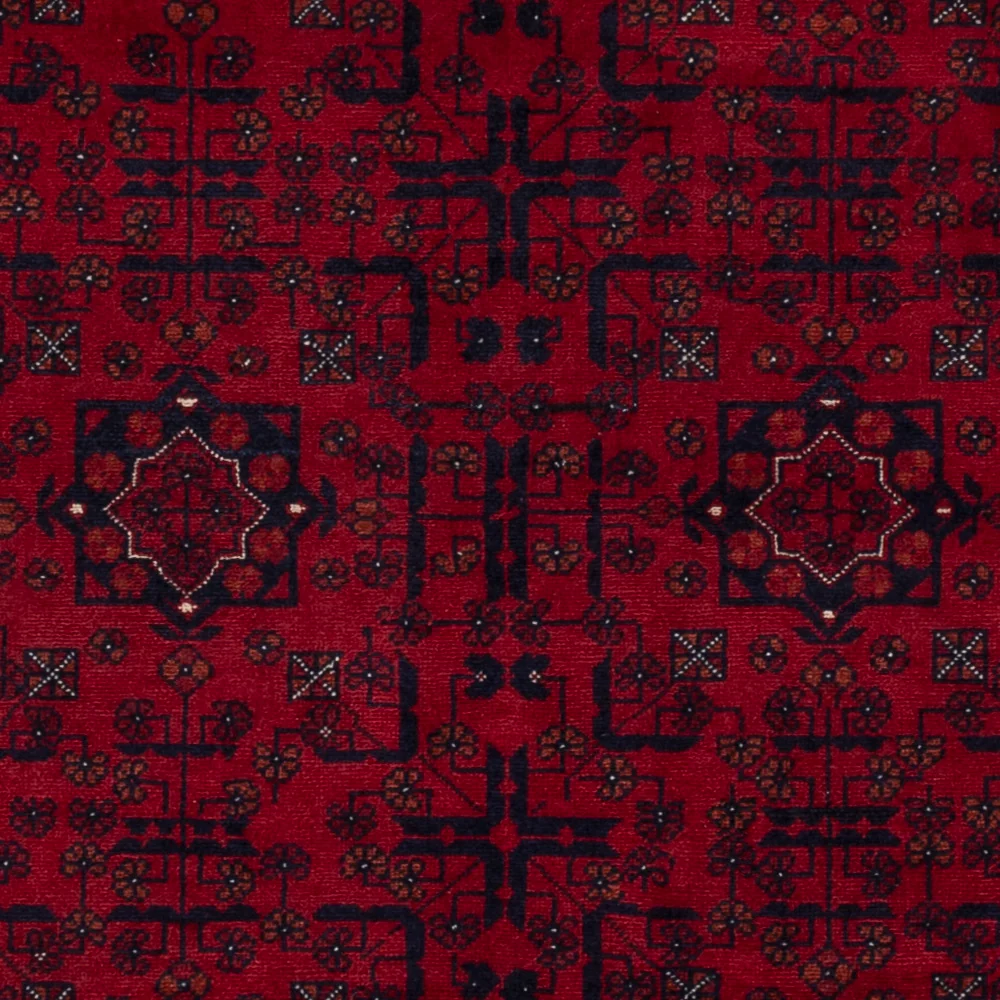 Afghansk teppe - Royal - 138 x 101 cm - rød